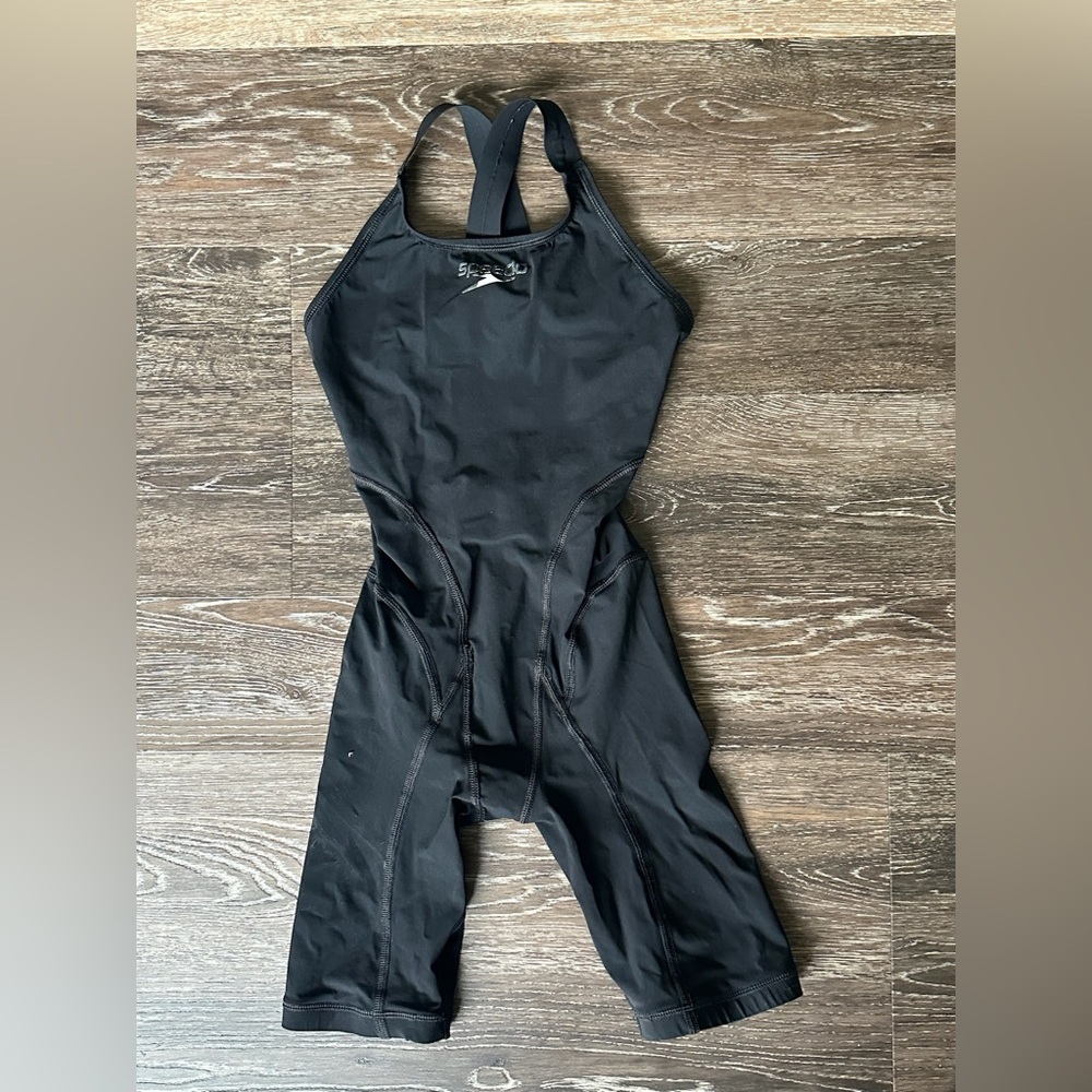 Women’s Speedo Solid Vanquisher Kneeskin tech suit race swimsuit